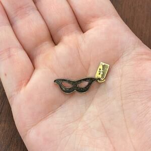 Vintage JMF 925 Sterling Silver "New Orleans" Masquerade Mask Pendant Charm